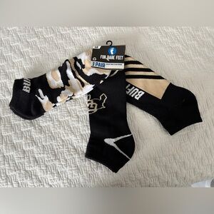 NWT 3-pack Colorado Buffaloes socks - L